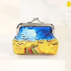 Peněženka na mince Van gogh Pšeničné pole s vránami